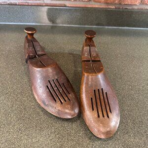 Vintage Solid Wood Shoe Tree Stretcher Size 10-2